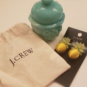 Pineapple jcrew earrings 🍍